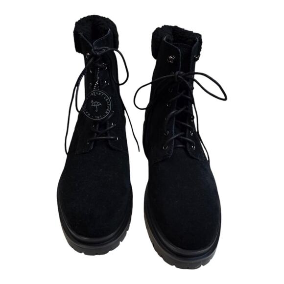 Lauren Ralph Lauren Carlee LACE UP HIKING Combat BOOTS Black/Black SIZE 11 New - Picture 7 of 15